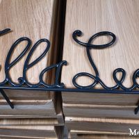 ecriture de maison en decoupe laser forge catalane