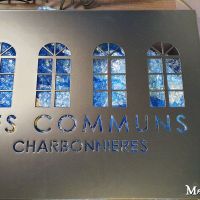 plaque nom de maison en decoupe laser  forge catalane