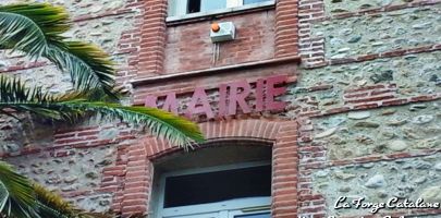 lettrage mairie montescot 3 fer Forge Catalane Cabestany