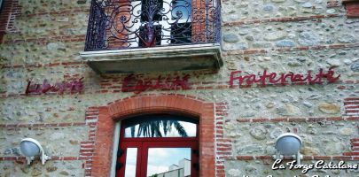 lettrage mairie montescot 4 fer Forge Catalane Cabestany