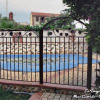 Cloture contour piscine frise sarment vigne travail chaud fer forge catalane 2