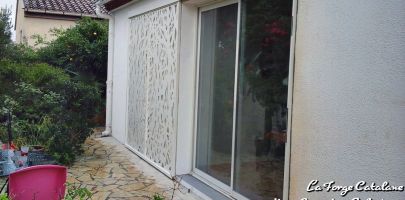 grille coulissante rail capotage decoupe laser fer Forge Catalane Cabestany  2 