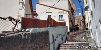 rehausse cloture panneaux lames tole effet vannerie forge catalane 6