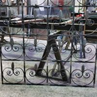 grille motif volute coeur et flame fer Forge Catalane Cabestany