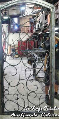 grille securit   protection volute volutes fer rond fer Forge Catalane Cabestany 2