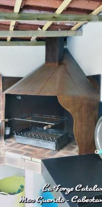 Hotte barbecue angle 7 fer Forge Catalane Cabestany