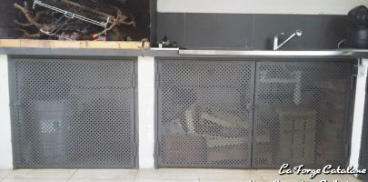 porte sous barbecue tole perfor  e fer Forge Catalane Cabestany 2