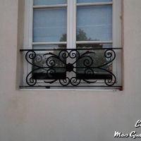rehausse garde corps garde corps decoupe laser volute volutes fer Forge Catalane Cabestany