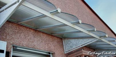 Marquise fer classique et decoupe laser 2 forge catalane
