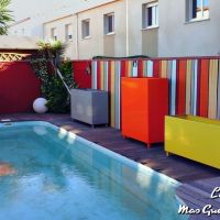 bac a fleur mobilier jardiniere galva thermolaqu  e fer Forge Catalane Cabestany