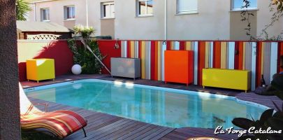 bac a fleur mobilier jardiniere galva thermolaqu  e fer Forge Catalane Cabestany  4 