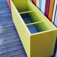 bac a fleur mobilier jardiniere galva thermolaqu  e fer Forge Catalane Cabestany  5 