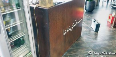comptoir acceuil d  coupe laser 2 fer Forge Catalane Cabestany