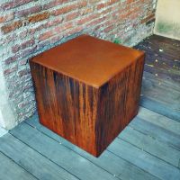 tabouret caisson rouille corten forge catalane