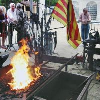 Demonstration de forge Thiers 2011 fer Forge Catalane Cabestany