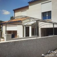 pergola abris de voiture cintr  e fer Forge Catalane Cabestany  2 