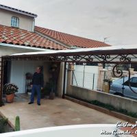 pergola abris de voiture cintr  e frise volute fer Forge Catalane Cabestany  2 