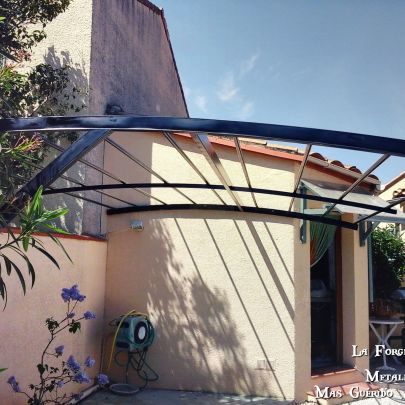 pergola carport treille forge catalane