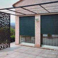 pergola decoupe laser moderne ombrage paroi laterale forge catalane6