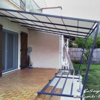 pergola toit pente tube bache SOLTIS fer Forge Catalane Cabestany  2 