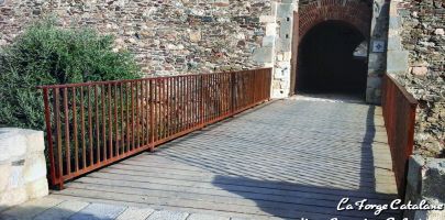 passerelle r  novation renovation chateau royal collioure CRC fer Forge Catalane Cabestany