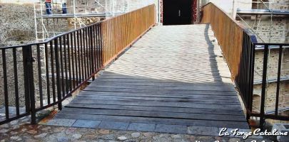 passerelle r  novation renovation chateau royal collioure CRC fer Forge Catalane Cabestany  4 