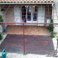 terrasse pergola demi chapeau gendarme fer Forge Catalane Cabestany