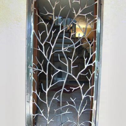Grille articulee arbre automne 2 fer Forge Catalane Cabestany