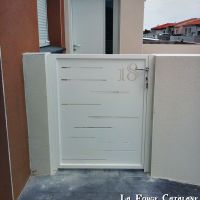 portillon decoupe laser thermo blanc poignee inox forge catalane