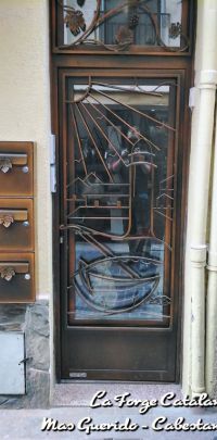porte etanche collioure thermolaquage rouille 3 fer Forge Catalane Cabestany