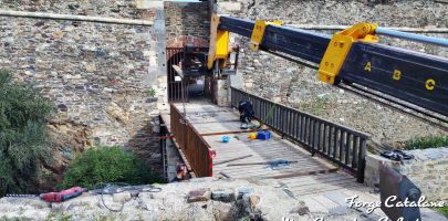 Forge Catalane garde corps chateau royal collioure passerelle