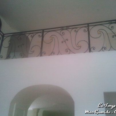 Garde corps volutes et elements bronze fer Forge Catalane Cabestany