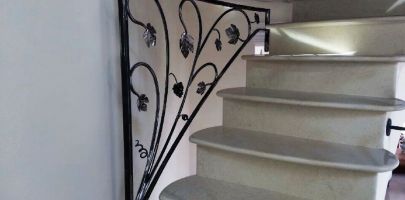 rampant debillarde vigne travail chaud 4 fer Forge Catalane Cabestany